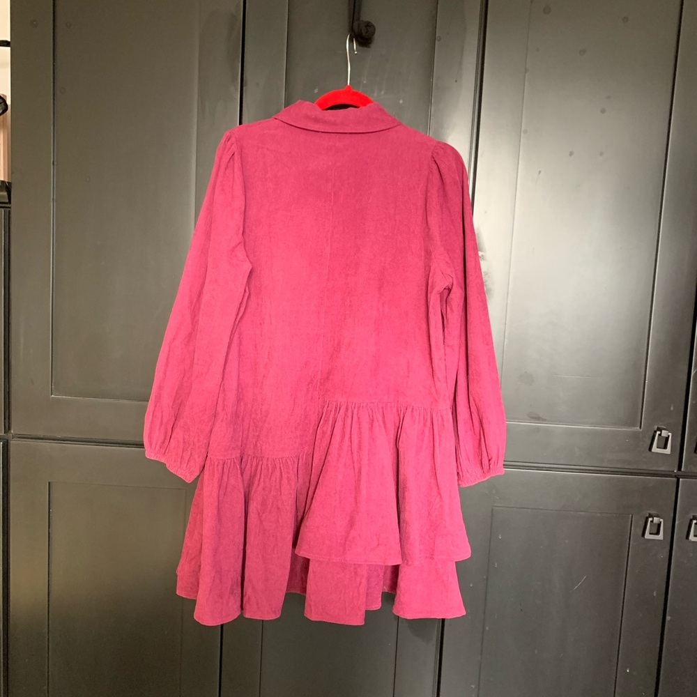 Pink Button-Up Dress Size M - Picture 2 of 9